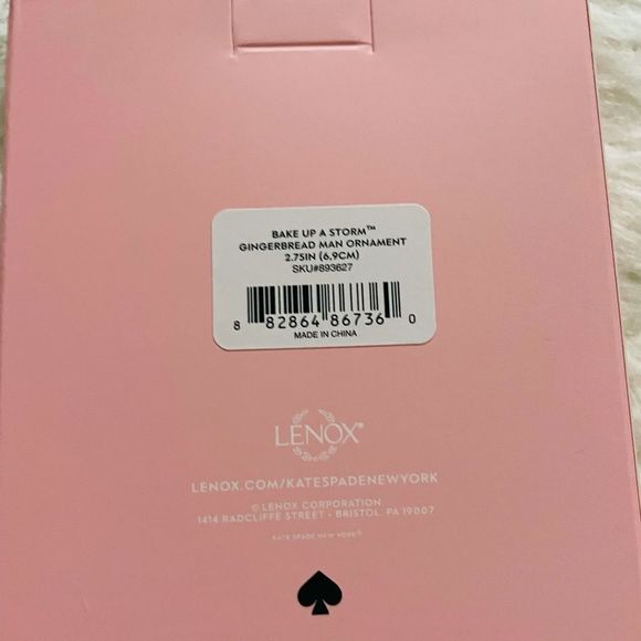 Kate spade Bake Up A Storm" Gingerbread Ornament - Picture 3 of 3